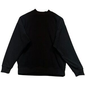 Eddie Bauer Women's Crewneck Fleece Pullover Sweatshirt Outdoor Size S Black